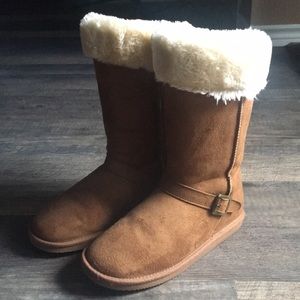 Tan boots